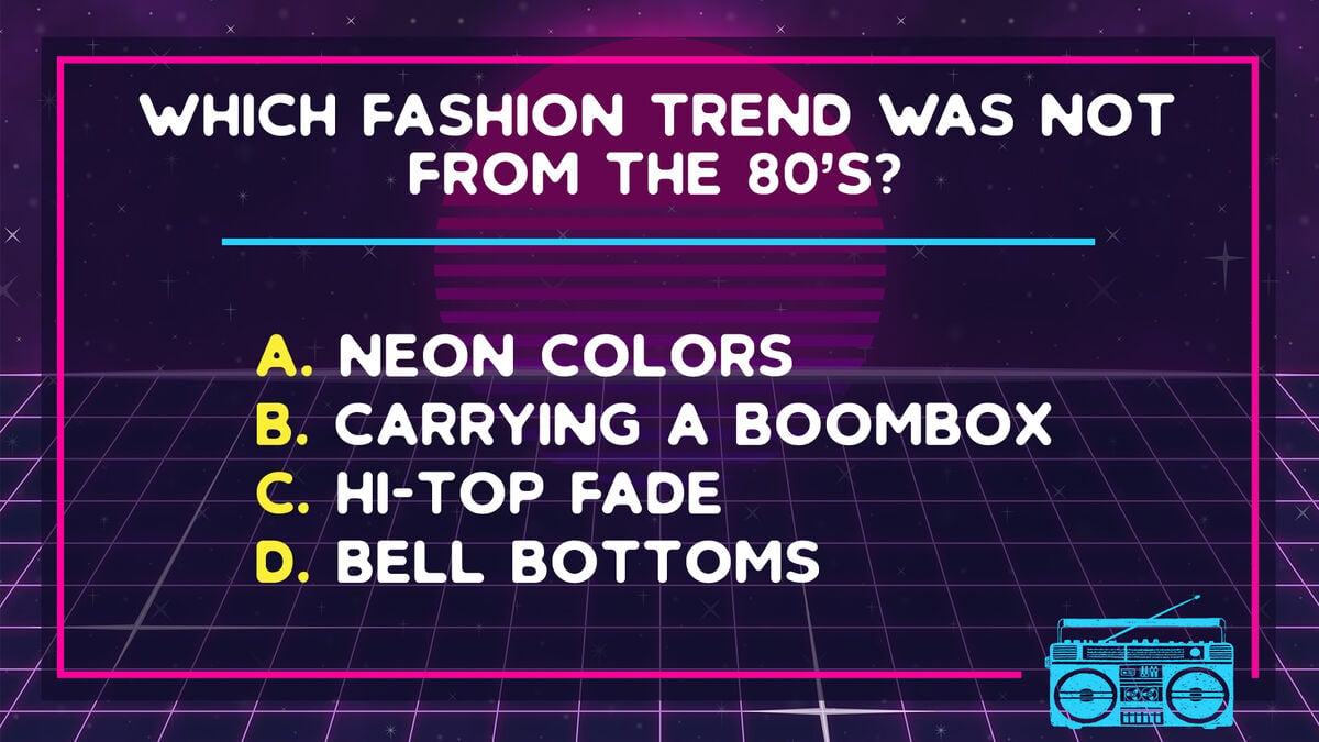 Way Back and Cool Fool 80s Trivia image number null